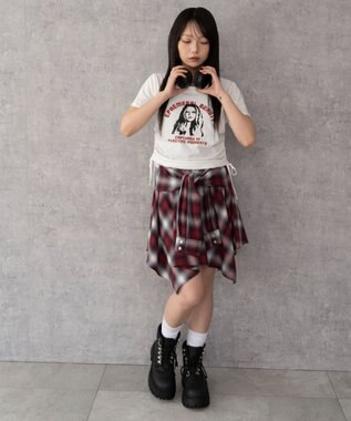 WEGO ヴィンテージライクドロストちびT ホワイト