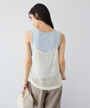 CRAFT STANDARD BOUTIQUE ノットヤーン透かしビスチェ Off White