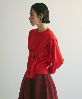 Green Parks armonia．ツイストレイヤードプルオーバー Red