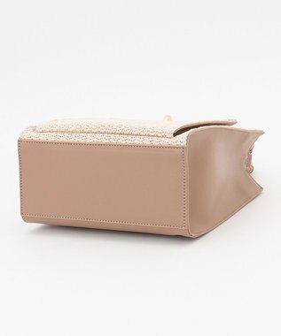 ANY SIS 【美人百花7月号掲載】2WAYバンブーライクハンドルミディ トートバッグ ナチュラル×ベージュ