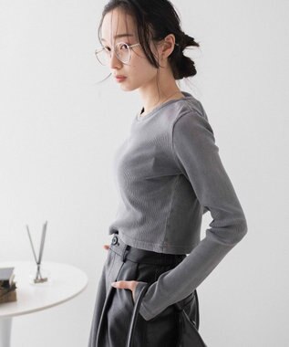 WEGO ヴィンテージウォッシュリブロンT スミクロ