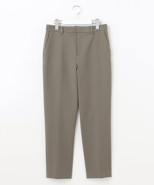 自由区 【裏起毛/撥水加工】TRギャバ テーパードパンツ カーキ系