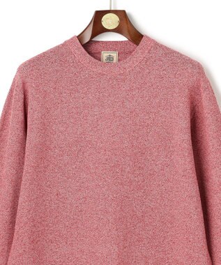 J.PRESS MEN ギマコットンカノコクルーネック ニット レッド系