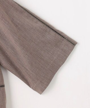 J.PRESS LADIES S 【WEB限定カラーあり・一枚で着映え】ラミー ポプリン ボクシーシャツ ブラウン系