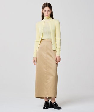 uncrave シアーニット タートルネック トップス（uncrave WHITE） レモン