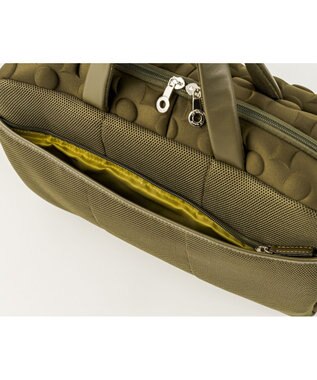 MIYABIYA 【撥水加工】La quoh with kirakaracho 南蛮七宝エンボスボンディング ボストン 鶯(カーキ)