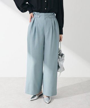 Green Parks ・ＥＬＥＮＣＡＲＥ　ＤＵＥ　サイドベルトタックパンツ Light Beige