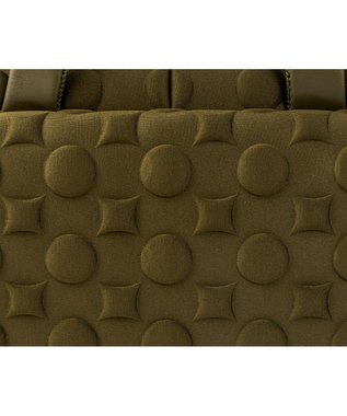 MIYABIYA 【撥水加工】La quoh with kirakaracho 南蛮七宝エンボスボンディング ボストン 鶯(カーキ)