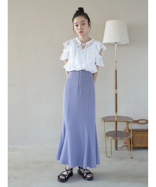 earth music&ecology ２ＷＡＹフリルブラウス White