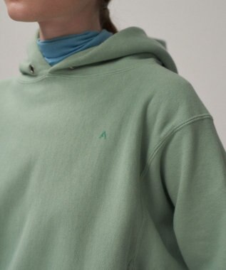 ATON NATURAL DYED URAKE | フーディー - UNISEX 060  GREEN