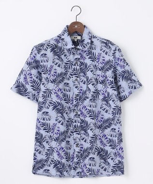 JOSEPH ABBOUD リヨセルリーフ 半袖シャツ パープル系5