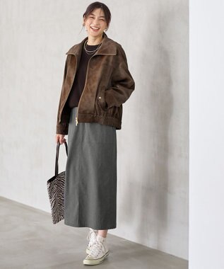 ANY 【2WAY】ボアカラーブルゾン ブラウン