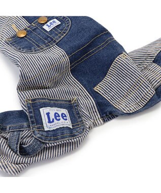 PET PARADISE Ｌｅｅ パッチワーク オーバーオール パンツつなぎ【小型犬】 紺（ネイビー・インディゴ）