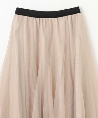 ANY 【ウエストゴム】ラメチュールキラキラスカート ゴールド