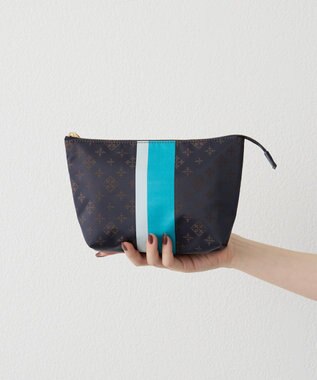 russet ラインプリントポーチ M(Z-226)