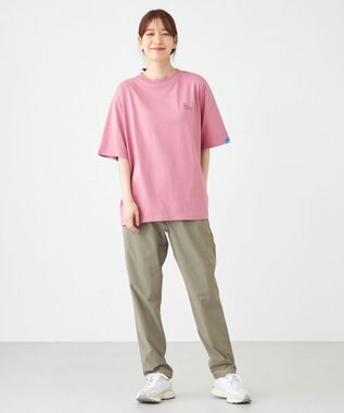 SHARE PARK LADIES 【EC限定カラーあり・UVカット・吸水速乾】カラフルロゴバックプリントＴシャツ ピンク系