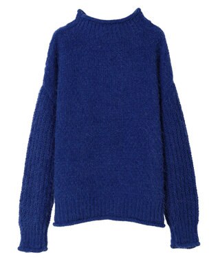 CRAFT STANDARD BOUTIQUE バスケットモールスタンドネックプルオーバー Blue