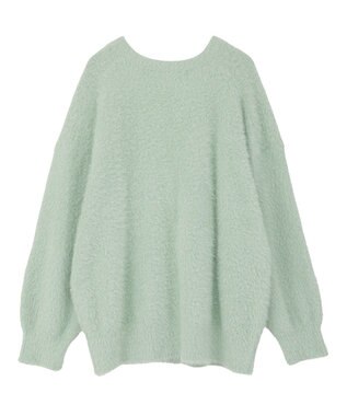 YECCA VECCA ラメシャギーカーディガン Charcoal Gray