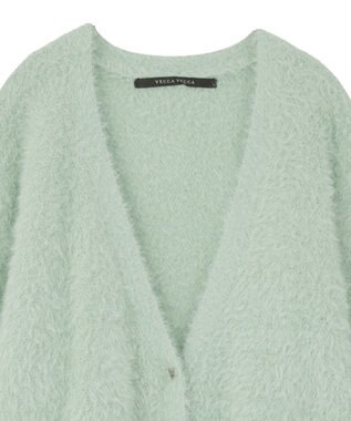 YECCA VECCA ラメシャギーカーディガン Charcoal Gray