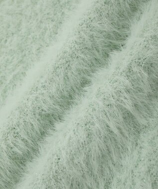 YECCA VECCA ラメシャギーカーディガン Charcoal Gray