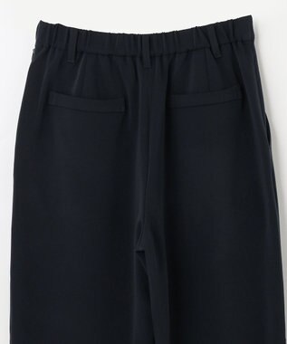 ANY 【洗える】七分袖ブラウス×パンツ セットアップ ネイビー系