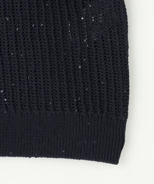 自由区 S 【WEB限定・2点SET・着回し3WAY以上】セットアップニット・スカート ネイビー×ブラック