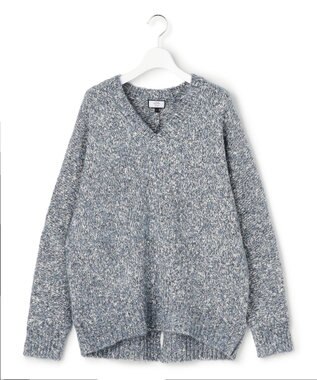 J.PRESS YORK STREET 【WOMEN】ファンシーヤーン Vネックニット