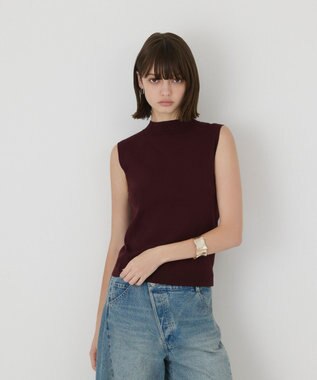 GRACE CONTINENTAL ハイネックニットトップ