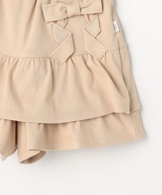 組曲 KIDS 【110-140㎝】リボンティアード キュロット ベージュ