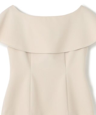 uncrave プルーフダブルクロス ラッフルブラウス グレージュ