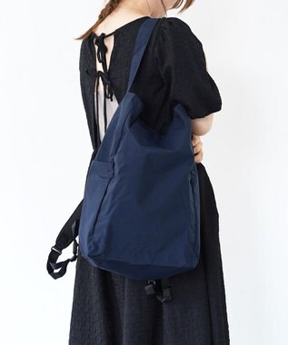 NIZYU KANO ポケッタブル 3wayリュック ダークネイビー