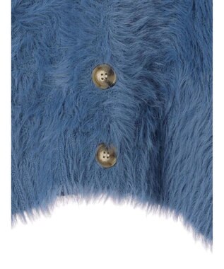 Green Parks ・Ｐｅｔｉｔ　Ｆｌｅｕｒ　シャギーニットカーディガン Blue