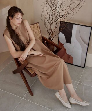 Tiaclasse 【小倉優子さん着用】リボンニットフラットパンプス アイボリー