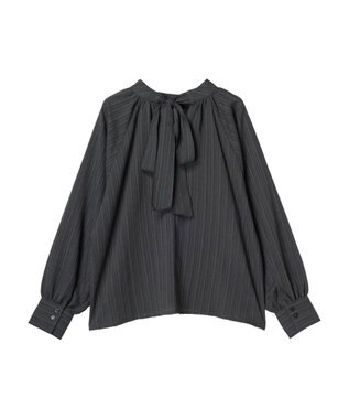 Green Parks ・ＡＮＤ　ＳＥＡＲＣＨ　バックリボンブラウス Charcoal Gray