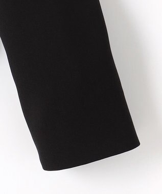 自由区 FORMAL 【ウォッシャブル対応】ドビーボーダーリボン ジャケット+ワンピース ブラック系