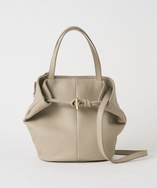 russet レザー2WAYミニトートバッグ(CE-1643) GrayBeige