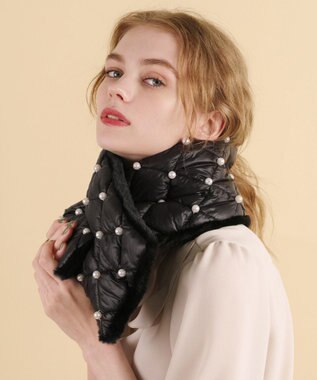 TOCCA 【リバーシブル】PEARL FUR REVERSIBLE TIPPET ティペット ブラック系