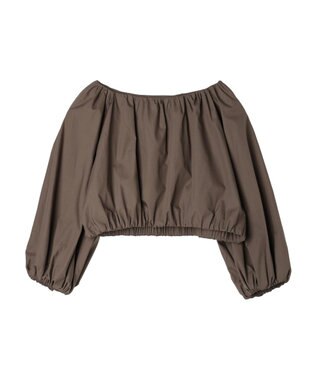 Green Parks ■ＥＳＣＡＲ　ギャザーショートプルオーバー Gray Beige