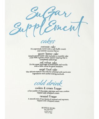 earth music&ecology Ｓｕｇａｒ　スリットＴ Off White