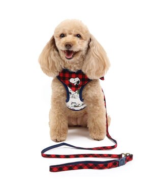 PET PARADISE スヌーピー ハーネス リード 【3Ｓ】 ファミリー柄 小型犬 -