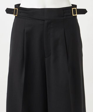 23区 【GOLD LABEL/見上愛さん着用】ウールシルクギャバジン グルカパンツ ブラック系