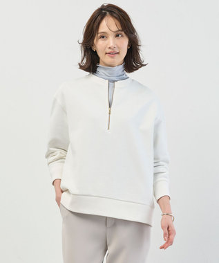 裏毛 ハーフジップ プルオーバー