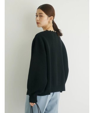 Green Parks ・ＥＬＥＮＣＡＲＥ　ＤＵＥ　パールツキトッパーカーデ Black