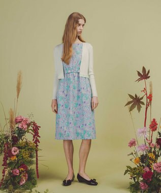 TOCCA 【洗える・消臭】SCARLET MALLOW ドレス グレー系7