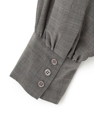 BEIGE， 【洗える・WEB限定】MOYE / フリルブラウス C.Gray