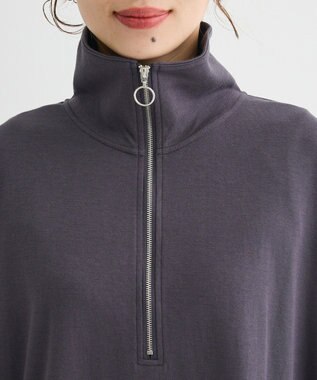 Green Parks ハーフＺＩＰチュニック Dark Gray