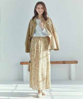 23区 S 【SLOW/一部店舗限定】ミリタリーストレッチタフタ ジャケット ベージュ系