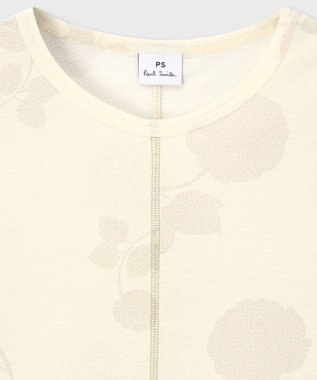 Paul Smith Floral Print シアー 長袖カットソー ライトベージュ