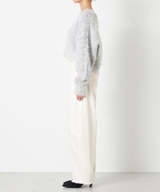 NAVE 【Nave】モヘアシャギーニットトップス ライトグレー系