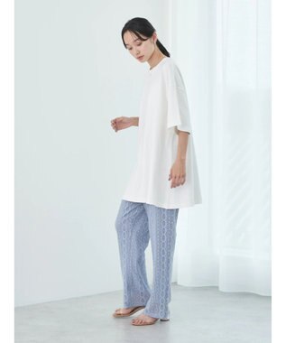 earth music&ecology オーバーフレアＴＥＥ Off White